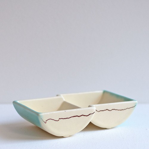 Art deco keramik schale - keramik,