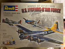 Revell Boeing B-17 Flying Fortress , P 47D Thunderbolt, P-51B Mustang "US. Legen