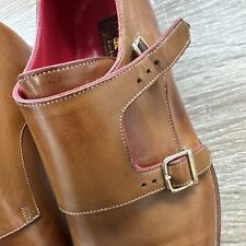 RJ by Dieter Kuckelkorn Herrenschuhe Gr. 8 (42) Braun,innen Rot,Edel ,1H112