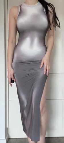 Bershka maxikleid mit - maxikleid,