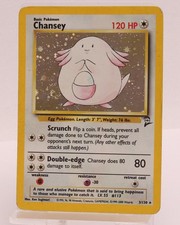Chansey 3/130 (2000) Base Set 2 Holo Rare Pokemon Karte - One Swirl
