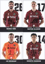 4 Autogrammkarten Hannover 96