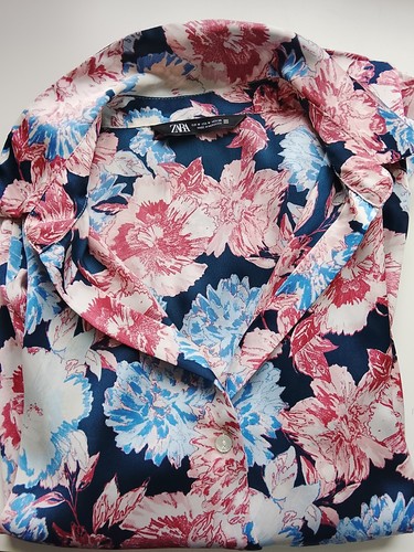 Damen bluse satin - satin, zara