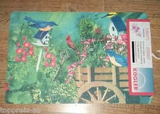 Fußmatte garten vogel blumen - fußmatte,