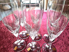 Bleikristall+6 Sektgläser ***