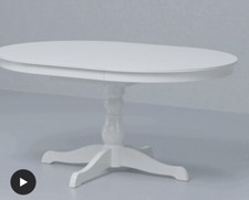 Ikea Tisch mit 4 Stühlen, ausziehbar, weiß 