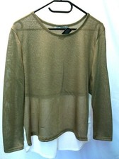 Goldenes Feinstrick Oberteil