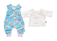 Strampler Einhorn Emil & Fee Emma mit T-Shirt Puppenkleidung für Puppen 35-45 cm