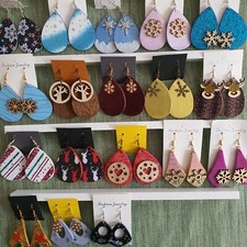 Ohrringe, Handarbeit, Unikat, Ohrringe Träne, Thema Weihnachten, Winter