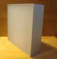 Wandlampe, Deckenlampe, quadratisch, Milchglas, Alu, Energiesparleuchtmittel