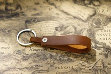 Kreative Männer Lederband Schlüsselanhänger Metall Kaychain Schlüssel Ring DE