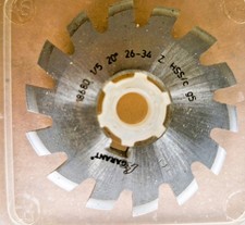 Zahnradfräser Modulfräser Zahnformfräser HSS Garant  1/5 20° 26-34 Z   D 16/51mm