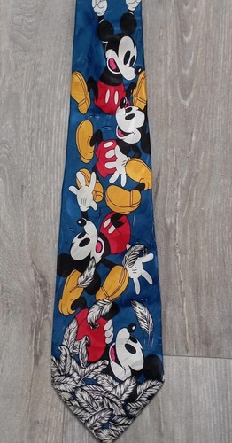 Mickey mouse krawatte blau - mickey,