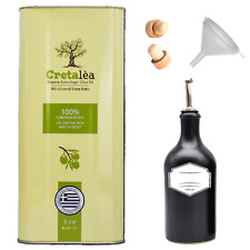 Olivenöl 5 Liter Bio Extra Nativ aus Kreta inkl. Steinzeugflasche 500ml Trichter