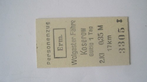 Ddr fahrkarte reichsbahn - ,