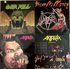 Trash und Speed Metal Vinyl Sammlung mit Overkill, Slayer und Anthrax