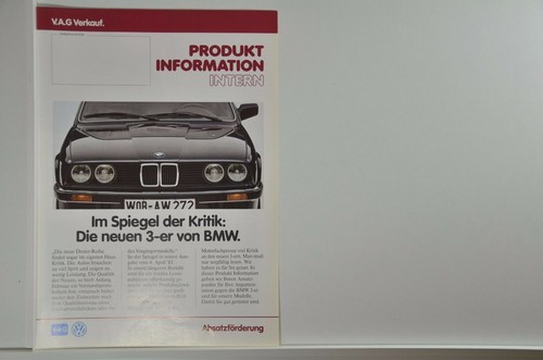 Produkt information intern - vw,