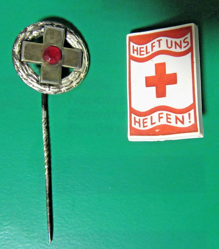 Anstecknadel rotes kreuz 925er - kreuz,