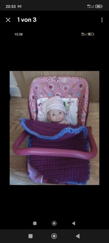 Babyschale mit puppe - babyschale,