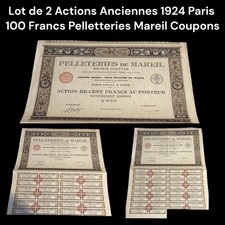 Lot de 2 Actions Anciennes