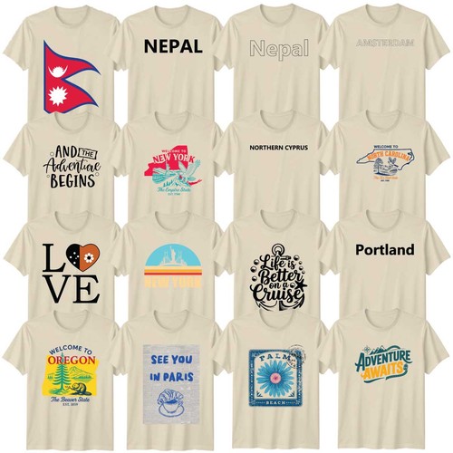 Retro reise erwachsene shirt - erwachsene, t-shirt