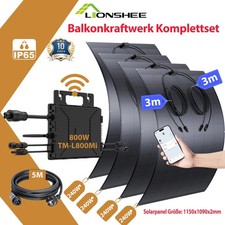 960W/800W Balkonkraftwerk Komplettpaket Photovoltaik Solaranlage Komplettset--0%