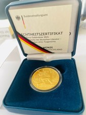 ❤️100 EURO GOLDMÜNZE DEUTSCHLAND 2025 HAMBURG AUS DEM LEBEN EINES TAUGENICHTS ❤