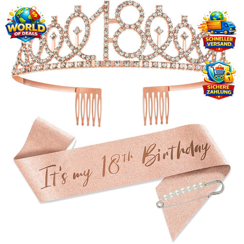 Tiara krone rose - gold, deko