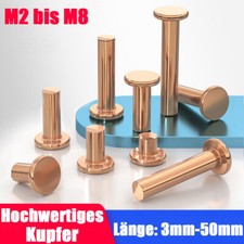 Kupfernieten Flachkopf Nieten