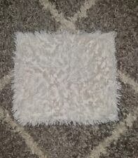 1 x Kissenhülle weiß Kissenbezug Fellimitat