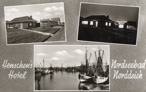 Ansichtskarte nordseebad - ansichtskarte,