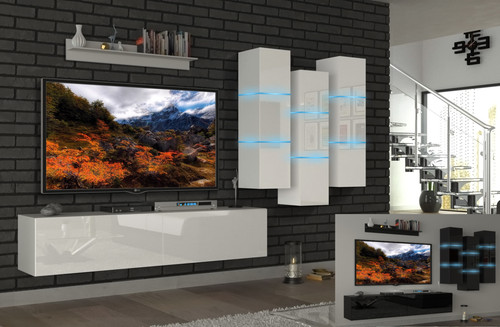 Moderne wohnwand schrankwand - moderne,