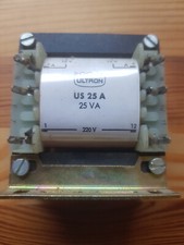 Trafo Ultron 25 VA - 220V Primärspannung / 2 x 12 V Sekundärspannung