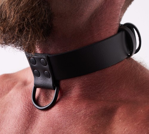 Bdsm leder halsband halsfessel - bdsm,