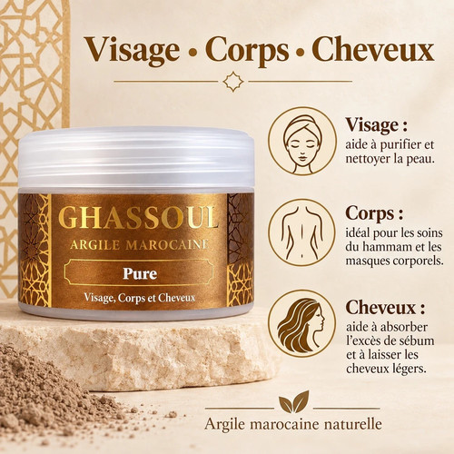 Ghassoul pulver rhassoul - ghassoul,