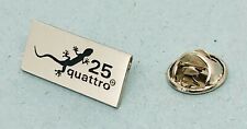 Audi Pin Quattro 25 Jahre Gecko silbern - Maße 25x10mm