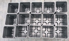 NEU 15 x Vierkanttöpfe 11