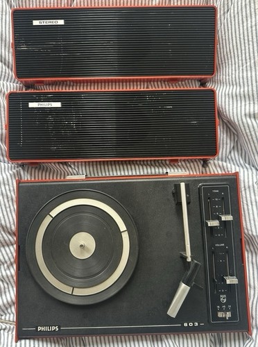 Philips roter plattenspieler - roter,