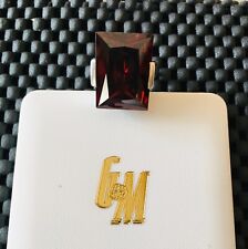 Ring Roter Granat Stein 2X1,5cm  925 Silber  ø 19,1 Umfang 60 mm