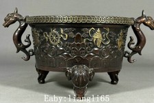 Purple bronze gold dragon - bronze,