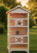 XXL Vogelkäfig mit LED-Beleuchtung,Viel Platz