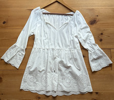 Tunika Bluse Damen Gr. M Weiß