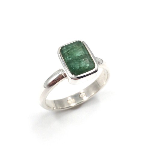 925 silber ring smaragd - 925,
