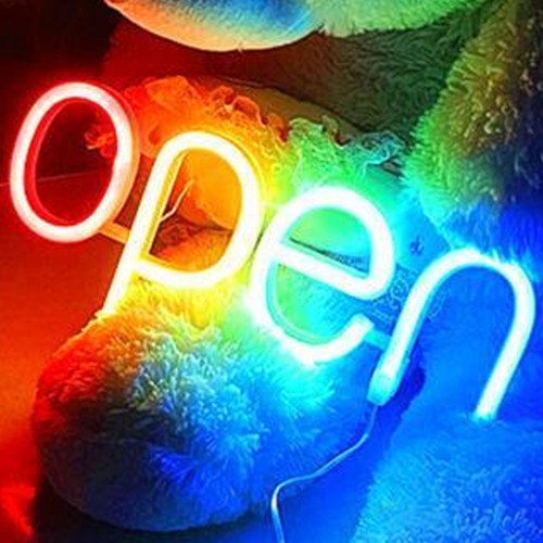 Led open geöffnet schild - led,