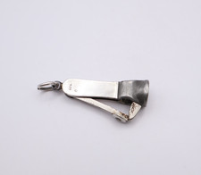 Vintage Silbermontierter Zigarrenschneider gestempelt 925