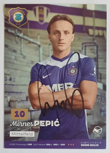 Mirnes pepic autogrammkarte - mirnes,