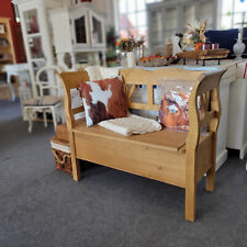 Bank Sitzbank Holzbank Truhenbank Schuhbank 117cm Landhauswelt Biedermeier-Stil