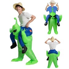 Halloween Aufblasbares Alien Kostüm Alien-Entführung Aufblasbares Kostüm mit Hut