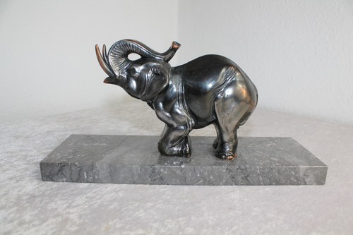Elefant art deco spelter - art,