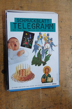 Plakat Post Schmuckblatt Telegramm 1985 Original DIN A2 TOP2